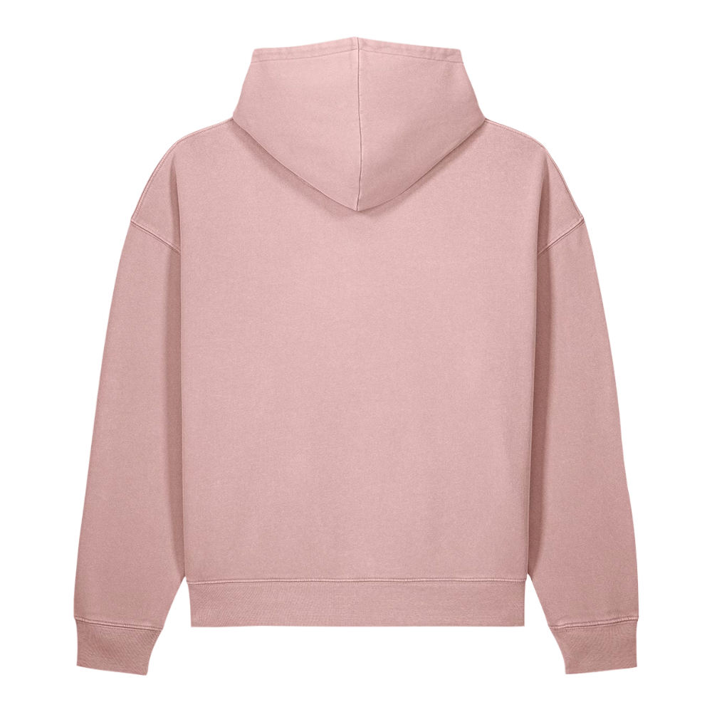 Washed Hoodie — Pink back